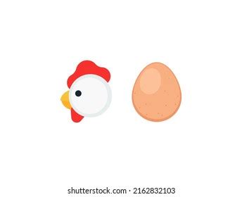 Chicken Egg Vector Emoji Set Illustrations Stock Vector Royalty Free