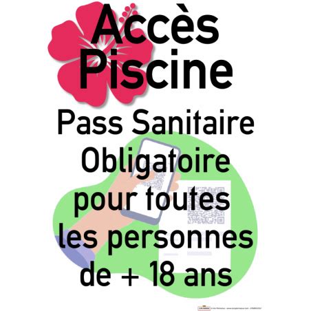 ACCES PISCINE PASS SANITAIRE A Vos Panneaux Signalétique et Textiles