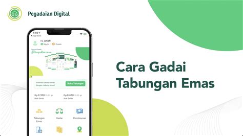 Cara Gadai Tabungan Emas Di Aplikasi Pegadaian Digital Youtube