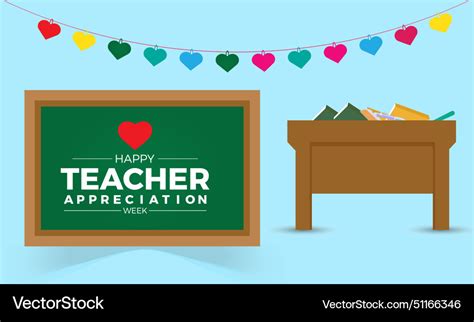 Teacher appreciation week gratitude education Vector Image