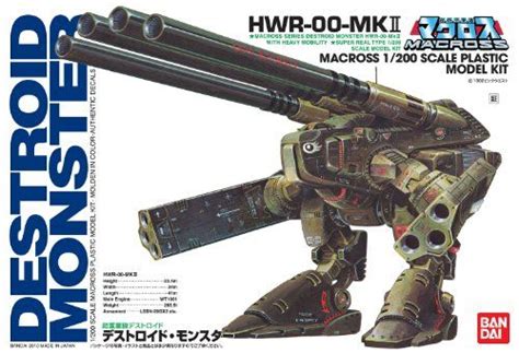 Bandai Macross 1200 Scale Destroid Monster Hwr 00 Mkii C Macross