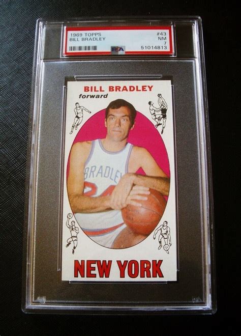 1969 70 Topps 43 Bill Bradley NEW YORK KNICKS Rookie Card PSA 7 EBay