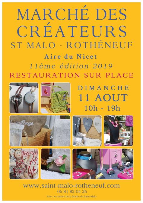 marché de créateurs à Rothéneuf Saint Malo sur le site du Nicet