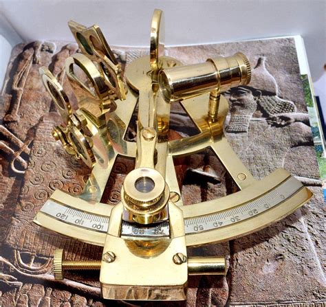 Solid Brass Sextant Nautical Marine Instrument Astrolabe Ships