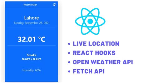 How To Build A Simple Weather App In React JS 2021 React JS Project