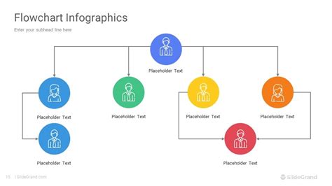 Flat Flowchart PowerPoint Template Designs - SlideGrand