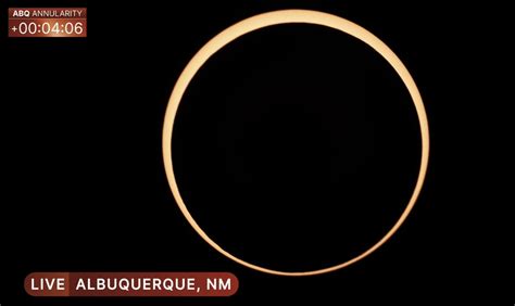 The annular solar eclipse of 2023 is underway! See the 1st 'ring of ...