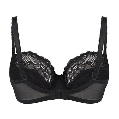 Panache Balcony Bra Balconette Uk D Jasmine Underwired Unpadded Black