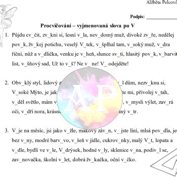 Materi L Vyjmenovan Slova Po V Bez Chyt K