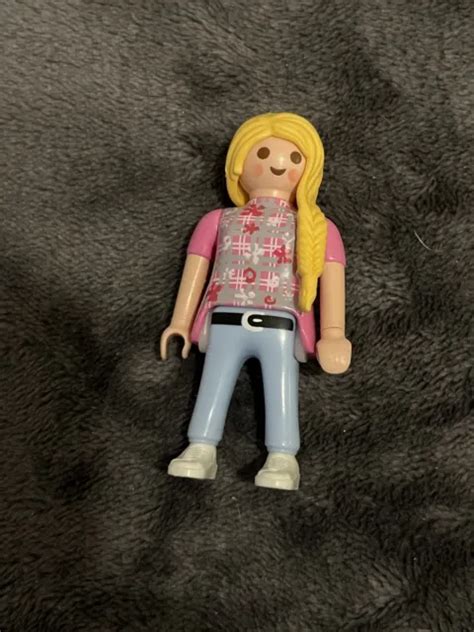 Playmobil Personnage Femme Blonde Eur Picclick Fr