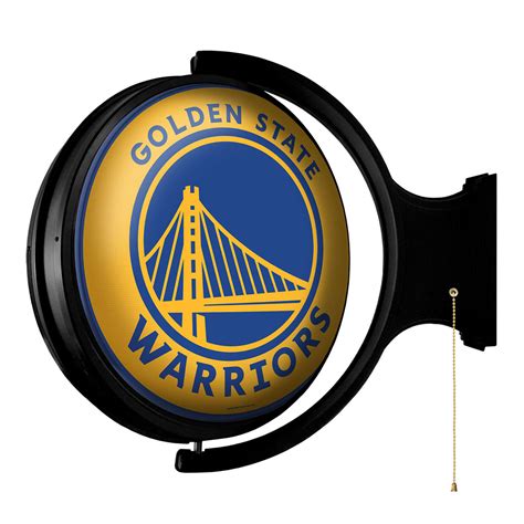 Golden State Warriors Rotating Lighted Wall Sign Style Original Rotating Nba Wall Signs