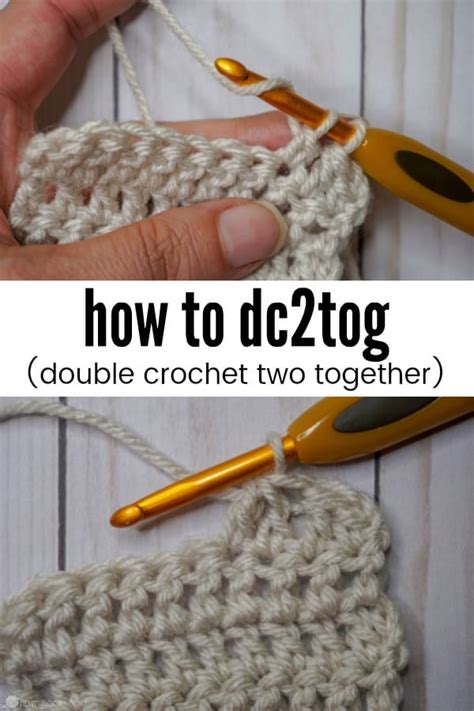 Dc Tog How To Double Crochet Two Together Off