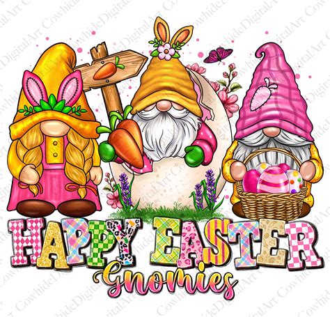 Easter Gnomes Png Easter Png Easter Day Sublimation Design Digital