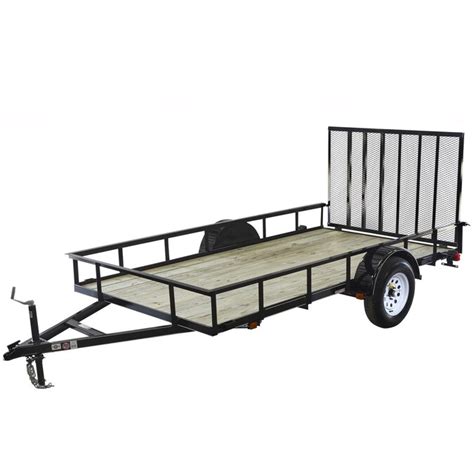 Carry On Trailer 5 X 10 Wood Floor Trailer With Gate In The Utility Trailers Department At