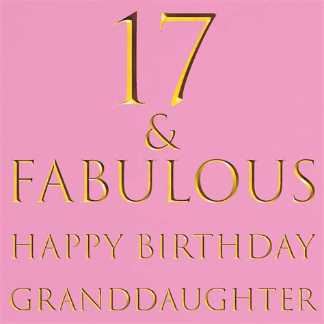 Granddaughter Th Birthday Card Fabulous Happy Etsy