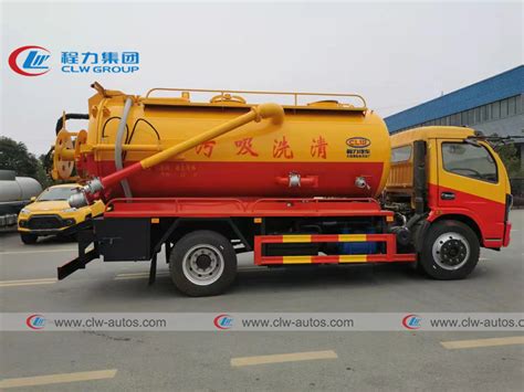 Cbm Sewer Cleaning Truck Dongfeng Hp Vacuum High Pressure