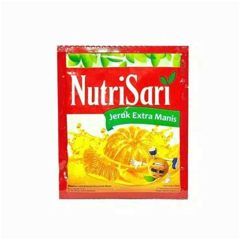 Nutrisari Jeruk Extra Manis Sachet 11gr Lazada Indonesia