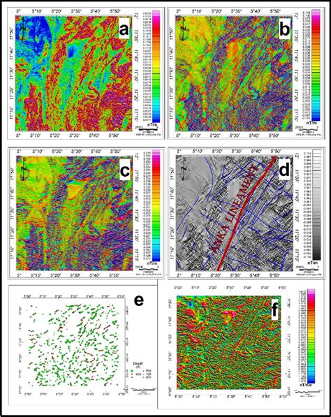 Processed Magnetic Map A Analytic Signal Map B Horizontal