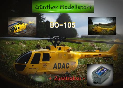 Pichler ADAC Helicopter RTF BO 105 mit 2 Akkus 15290 Günther