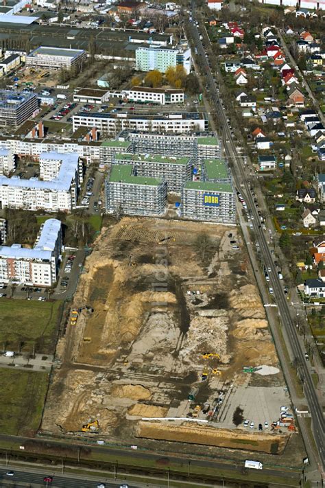 Berlin Aus Der Vogelperspektive Neubau Einer Mehrfamilienhaus