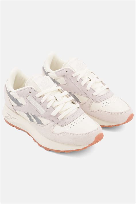 Buy Reebok Women Classic Leather Sp Lace Up Running Shoe Offwhite Grey Online Brands For Less