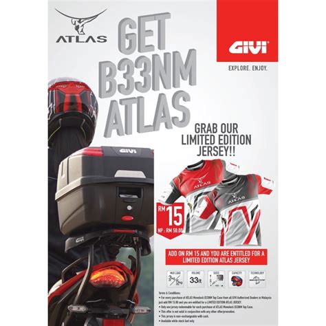 Givi Box Atlas Ltr Monolock Topcase Black B Nm Shopee Malaysia