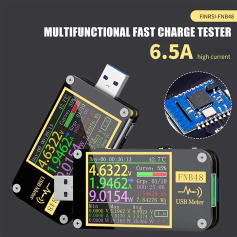 FNIRSI USB Tester FNB48 PD Trigger Voltmeter Ammeter Current And