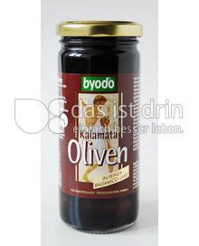 Byodo Kalamata Oliven Kalorien Kcal Und Inhaltsstoffe Das