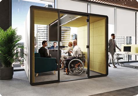 Hushaccess L Is The Ada Compliant Work Pod Seating Hushoffice