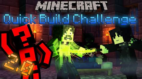 Minecraft Quick Build Challenge Slimy Slimy Tentacles Youtube