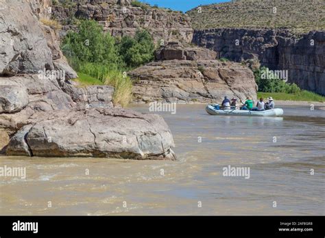 Rio Grande River Approaching Hot Springs Canyon Near Rio Grande