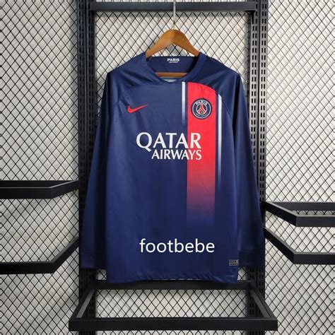 Maillot Psg 2023 2024 Domicile Manches Longues Footbebe