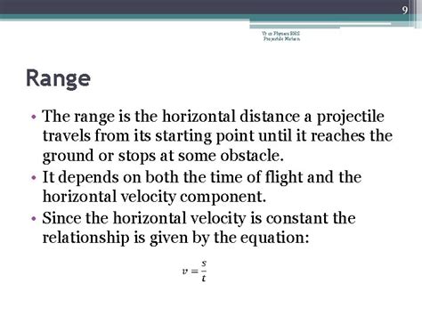 Projectile Motion Yr Physics Bhs Projectile