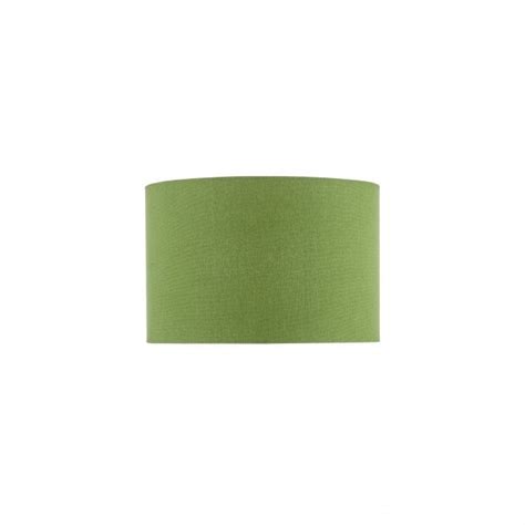 30cm Linen Drum Shade In Green Lighting Company UK