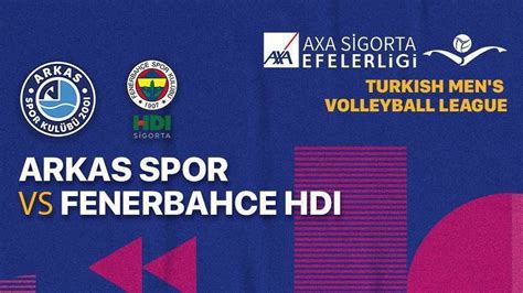 Full Match Arkas Spor Vs Fenerbahce HDI Sigorta Men S Turkish