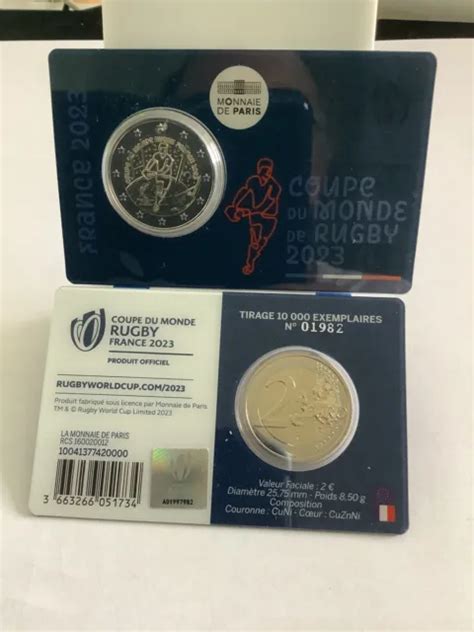 Pi Ce Euro France Coincard Coupe Du Monde De Rugby Eur