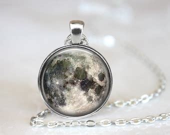 Full Moon Necklace Etsy