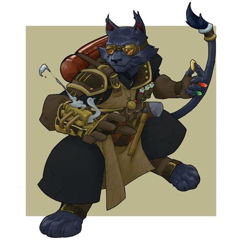 Tabaxi Alchemical Artificer The Inkogre Character Design Character