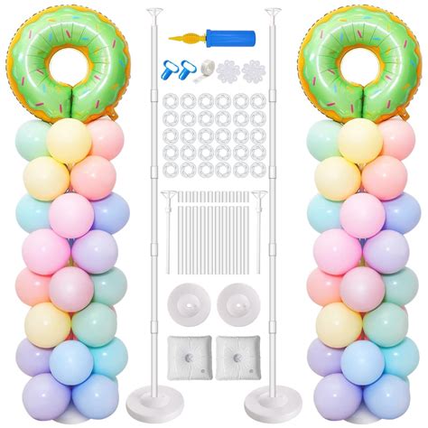 Anbeser Balloon Column Stand Kit 65 Inch Height Balloon Stand Garland