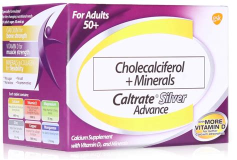 Caltrate Silver Advance Cholecalciferol Vit D Minerals Film