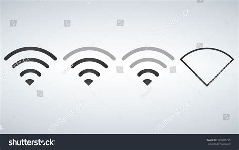 Wi Fi Icons Levels Signal Strength Indicator Royalty Free Stock