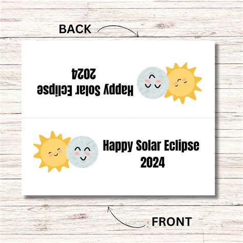 Eclipse Party Supplies Bag Topper Eclipse Treat Bag Topper Eclipse