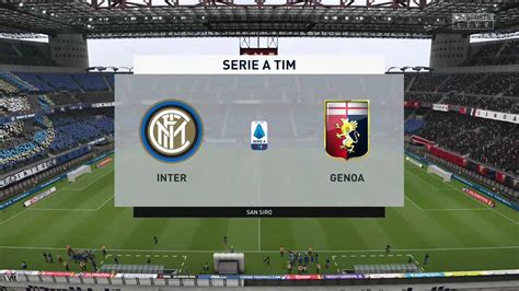 Fifa Inter Milan Vs Genoa Serie A Youtube