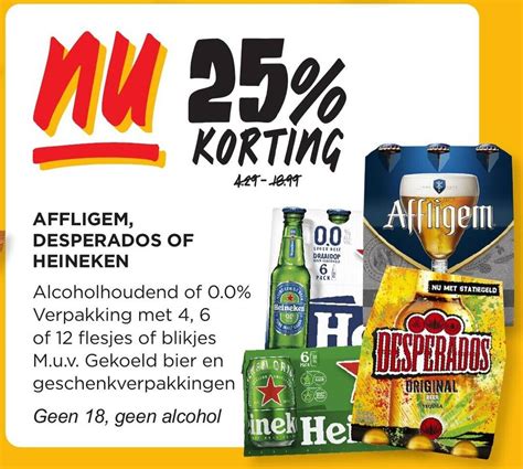 AFFLIGEM DESPERADOS OF HEINEKEN Aanbieding Bij Jumbo