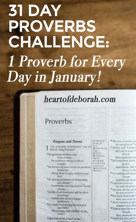 31 Day Proverbs Challenge A Faith Alternative To New Years