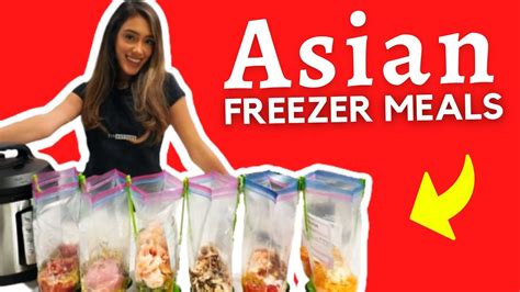 Freezer Meal Prep Easy Asian Meals Youtube