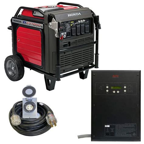 Honda Inverter 7,000-Watt Standby Gasoline Generator 120/240V Single ...