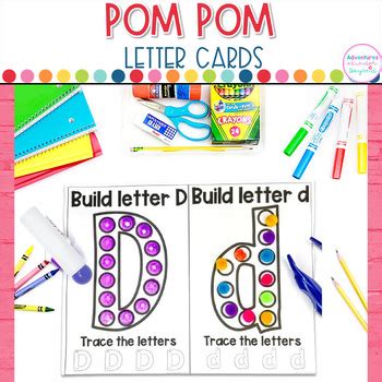 Pom Pom Letters - Alphabet Letter Cards - Alphabet Tracing | TpT