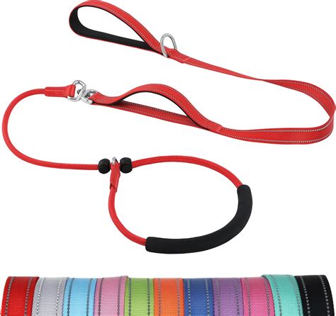 Joytale Padded Double Handle Slip Lead For Dogs Comfy Cushion Slip