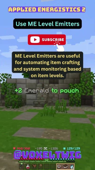 Applied Energistics 2 Tips Use Me Level Emitters Youtube